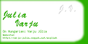 julia varju business card